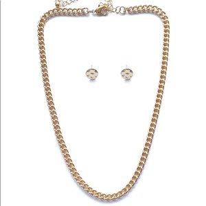 Violet Harper Elana Link Necklace and Earring Set